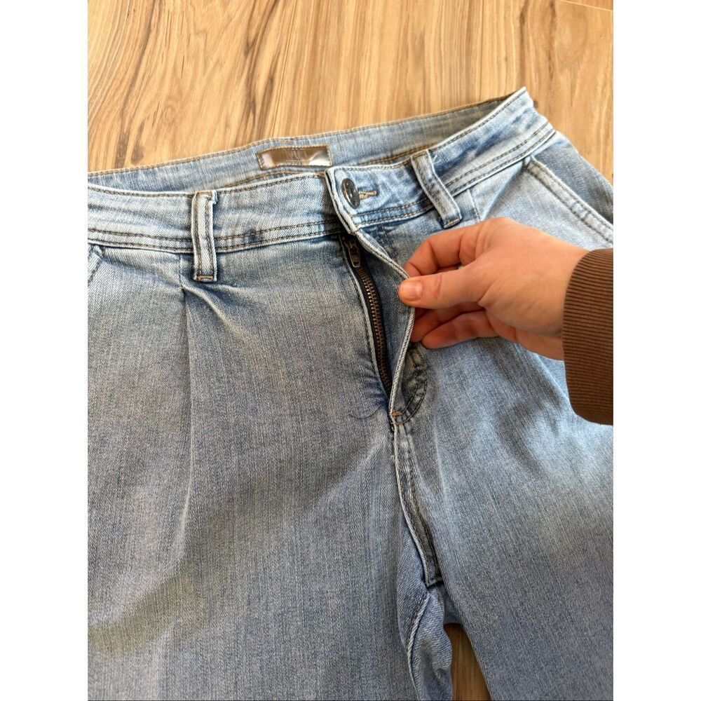 Kut from the Kloth High Rise Wide Leg Pleated Jeans Size 6 - Picture 7 of 14
